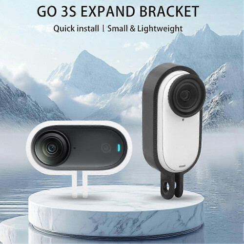 For Insta360 GO 3/GO 3S Frame Thumb Camera Adapter Extension Bracket Horizontal Vertical Shot Border Black 1