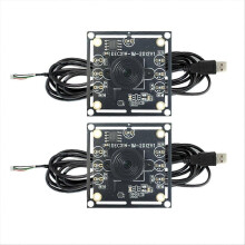 2Pcs 100-Grad-Kameramodul 1MP OV9732 1280x720 USB-freier Treiber manueller Fokus, mit 2-Meter-Kabine