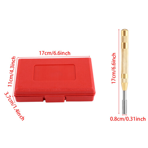 38pc Auto Punch Kit for Precise Metal, Leather, Wood Marking 1
