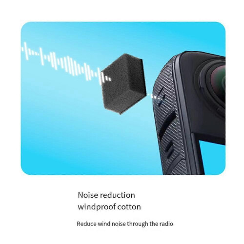 For X4 Windproof Sponge Action Camera X3/X2 Camera Noise Reduction Sponge Windproof Cover 1