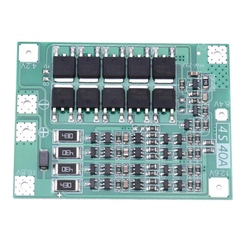 Μπαταρία λιθίου 4S 40A Li-Ion 18650 Φορτιστής Pcb Bms Protection Board με ισορροπία για κινητήρα τρυ 2