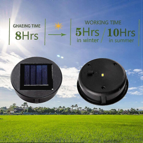 Ανταλλακτικό Solar Powered Round Led Light Box Solar Battery Box Solar Cells - Φορτιστής μπαταρίας 2