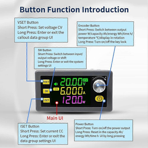 SK120 CNC Buck-Boost DC Adjustable Power Supply Constant Voltage and Constant Current Solar Charging Module 2