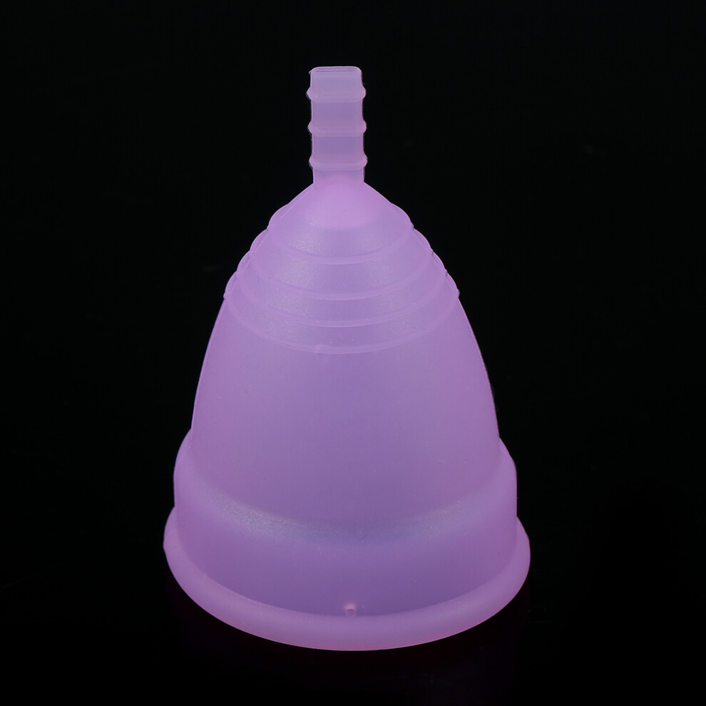 Purple Reusable Silicone Menstrual Cup For Women L Size 75Mm
