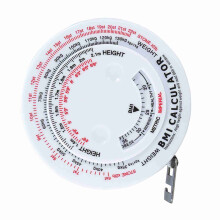 Reusable Body Fat Measurement Tape, 150cm, White, Portable