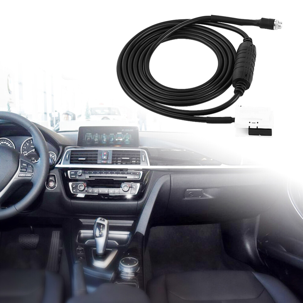 12 Pin Aux Car Audio Input Cable For Bmw E60 E61 E63 E64 Ipod Iphone Adapter 7661393083235