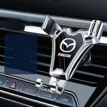 360 drehbare Lüftungstelefonhalter für Mazda CX3 CX5 CX7 CX9 MX5 MAZDA6 ATENZA Mazda 3 Mazda 5, Lüftungshalter Standard Silber
