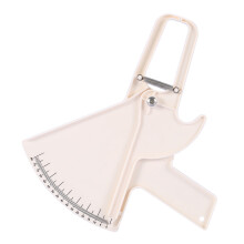 Women Men Body Fat Caliper Tester, 0-80mm, White