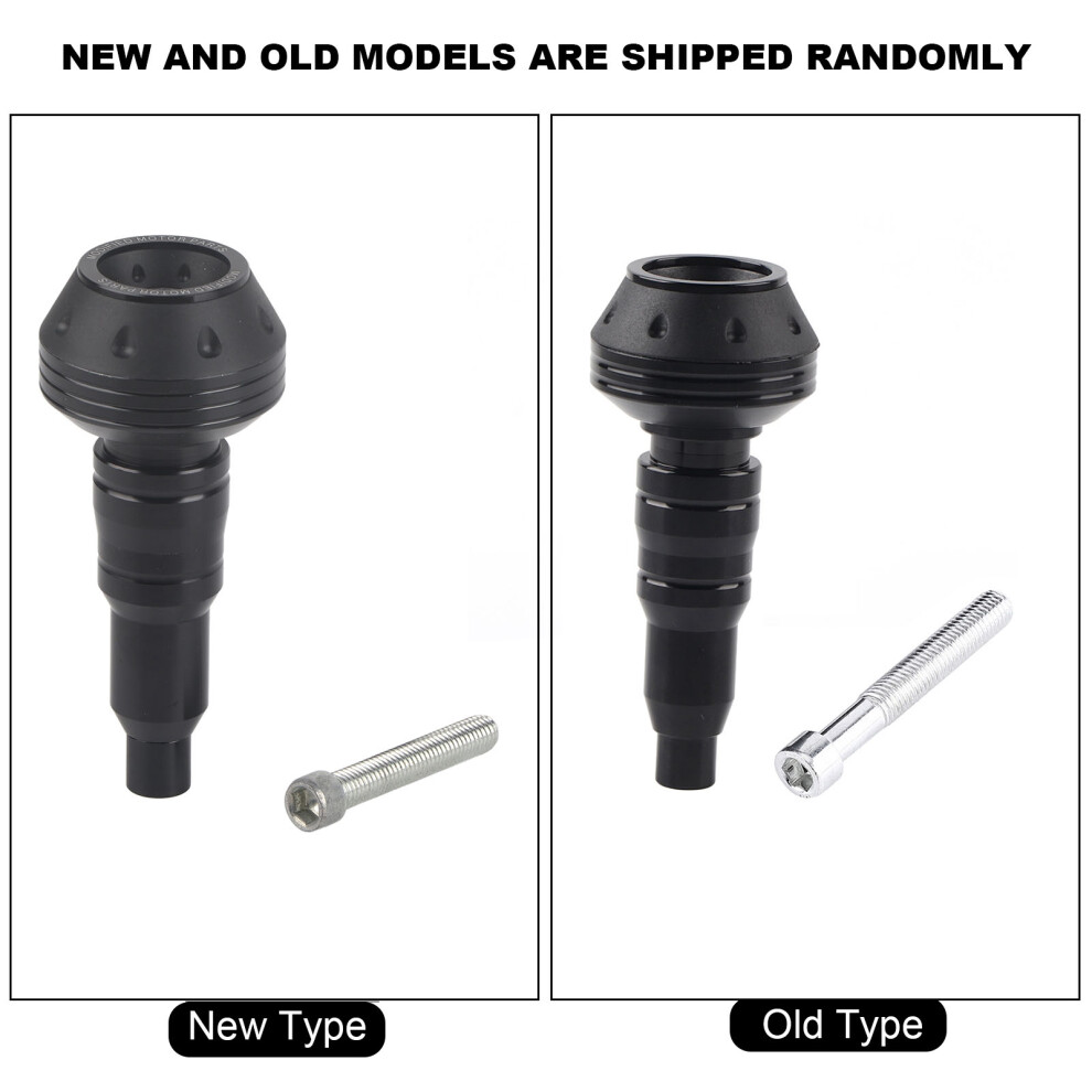 Motorbike Cnc Aluminum Frame Slider Exhaust Crash Protector Durable Black 4931392987098