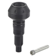 Motorrad CNC Auspuff Rahmen Slider Schwarz 10mm
