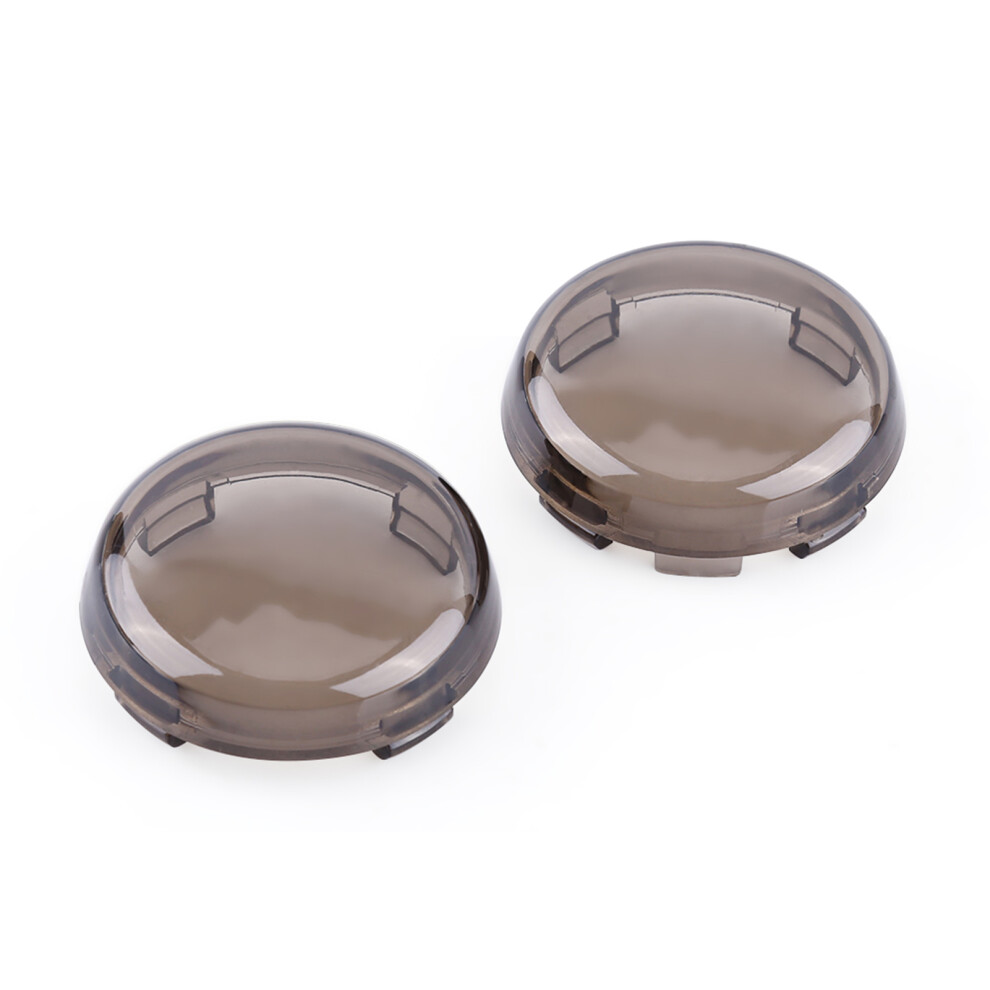 Motorcycle Lens Cover 2 Pcs Smoke For Dyna Softail Sportster Light 4931393083607