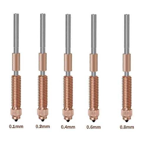 Για ακροφύσιο Creality K1C/K1 Max/Ender-3 V3 Ακροφύσιο υψηλής ροής διμεταλλικού χαλκού τιτ 1