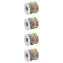 4 Mehrfarbige Elastische Schmuckfäden Zum Armband Basteln