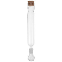 Glass Cigar Aromatherapy Tube with Wood Cap for Portable Storage