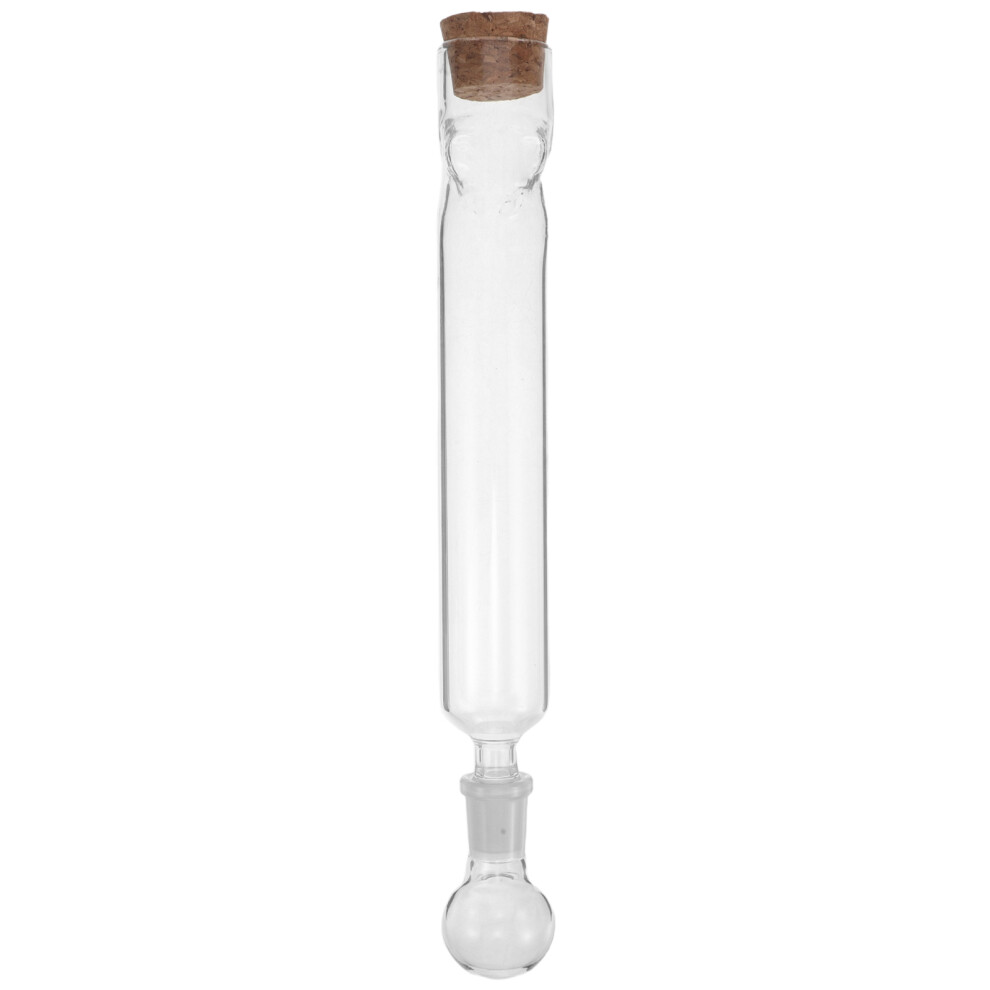 Vaguelly Glass Cigar Aromatherapy Tube With Wood Cap For Portable Storage