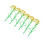 6Pcs Multi Color Plastic Miniature Rice Plants for War Gaming Scenery 4