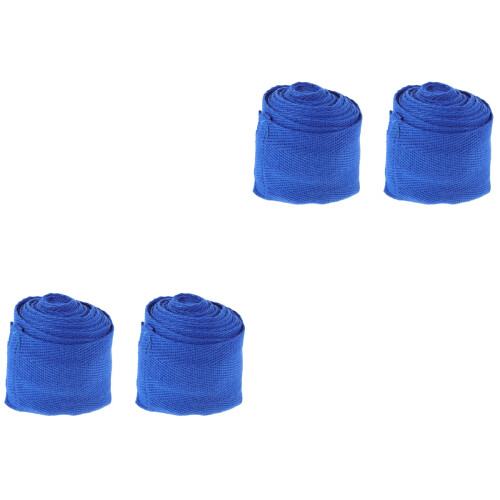 Blue Cotton Boxing Wrist Wraps Breathable Hand Protector Straps 1