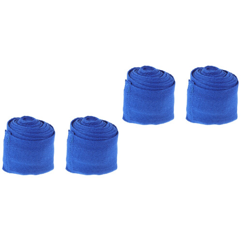 Blue Cotton Boxing Wrist Wraps Breathable Hand Protector Straps 2