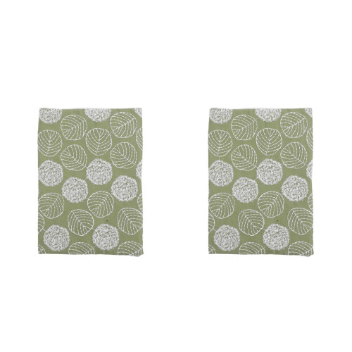 2Pcs Washable Soft Fabric Book Covers Green Stretchable Book Sleeve 1