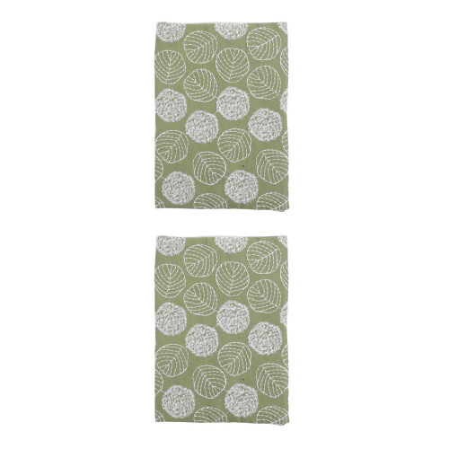2Pcs Washable Soft Fabric Book Covers Green Stretchable Book Sleeve 2