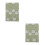 2Pcs Washable Soft Fabric Book Covers Green Stretchable Book Sleeve 4