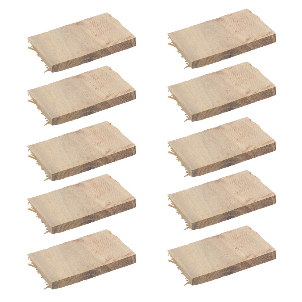 10Pcs Fixing Wedge Light Brown Wooden Tool Handle Accessory Kit 3732684441400