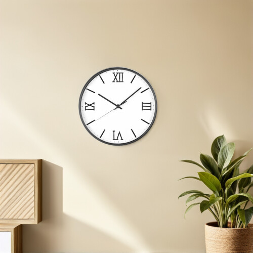 1Set Black Acrylic Roman Numerals for Wall Clock Modern 3D Replacement 2