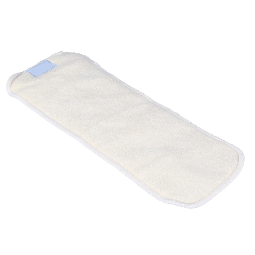 4-Layer Bamboo Fiber Adult Incontinence Cloth Nappy Insert 35x14cm