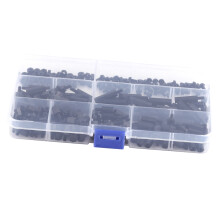 Nylon M3 Hex Standoff Kit 250PCS Male Spacers & Nuts Assortment for Electronics