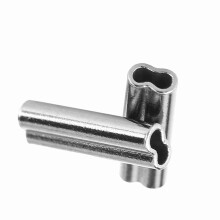 100pcs 1.4mm Copper Double Barrel Crimp Sleeves Silver for Fishing Tackle