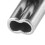 100pcs Copper Double Barrel Crimp Sleeves 1.0mm-2.0mm Silver 3