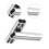 100pcs Copper Double Barrel Crimp Sleeves 1.0mm-2.0mm Silver 11