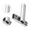 100pcs Copper Double Barrel Crimp Sleeves 1.0mm-2.0mm Silver 8