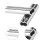 100pcs Copper Double Barrel Crimp Sleeves 1.0mm-2.0mm Silver 1