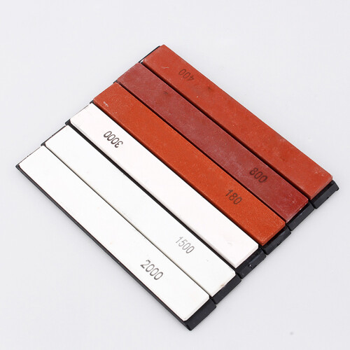6Pcs Whetstone Sharpening Stone Set Grit 180-3000 for Kitchen Tools 1
