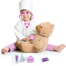 Kids Medical Doctor Role Play Kit Pink/Purple - Safe Non-Toxic Toy Set