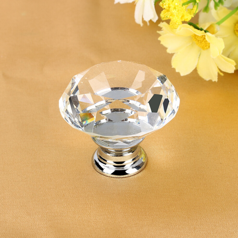Cabinet Drawer Knob 8Pcs 40Mm Diamond Shape Brushed Nickel Kitchen & Bathroom 6921392989237
