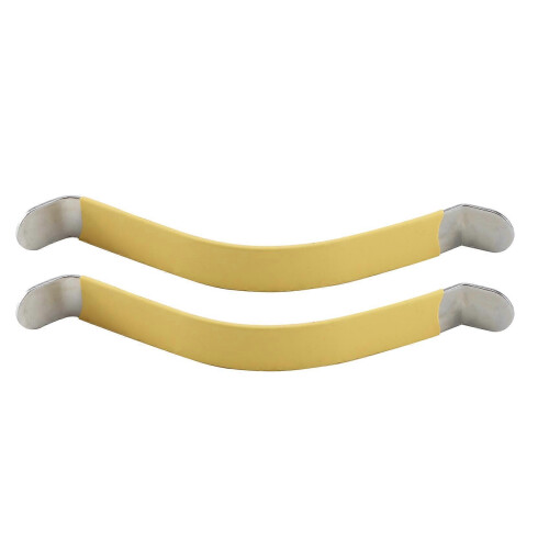 2Pcs Metal String Spreaders Guitar Luthier Tool για καθαρισμό ταστιέρας κίτρινο 2
