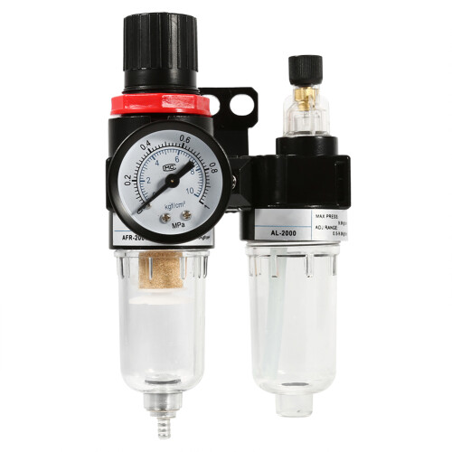Air Filter Regulator Moisture Trap for Air Compressors 1/4" 2