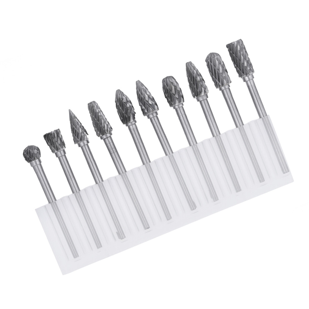 10PC Tungsten Carbide Burr Set for Rotary Tool
