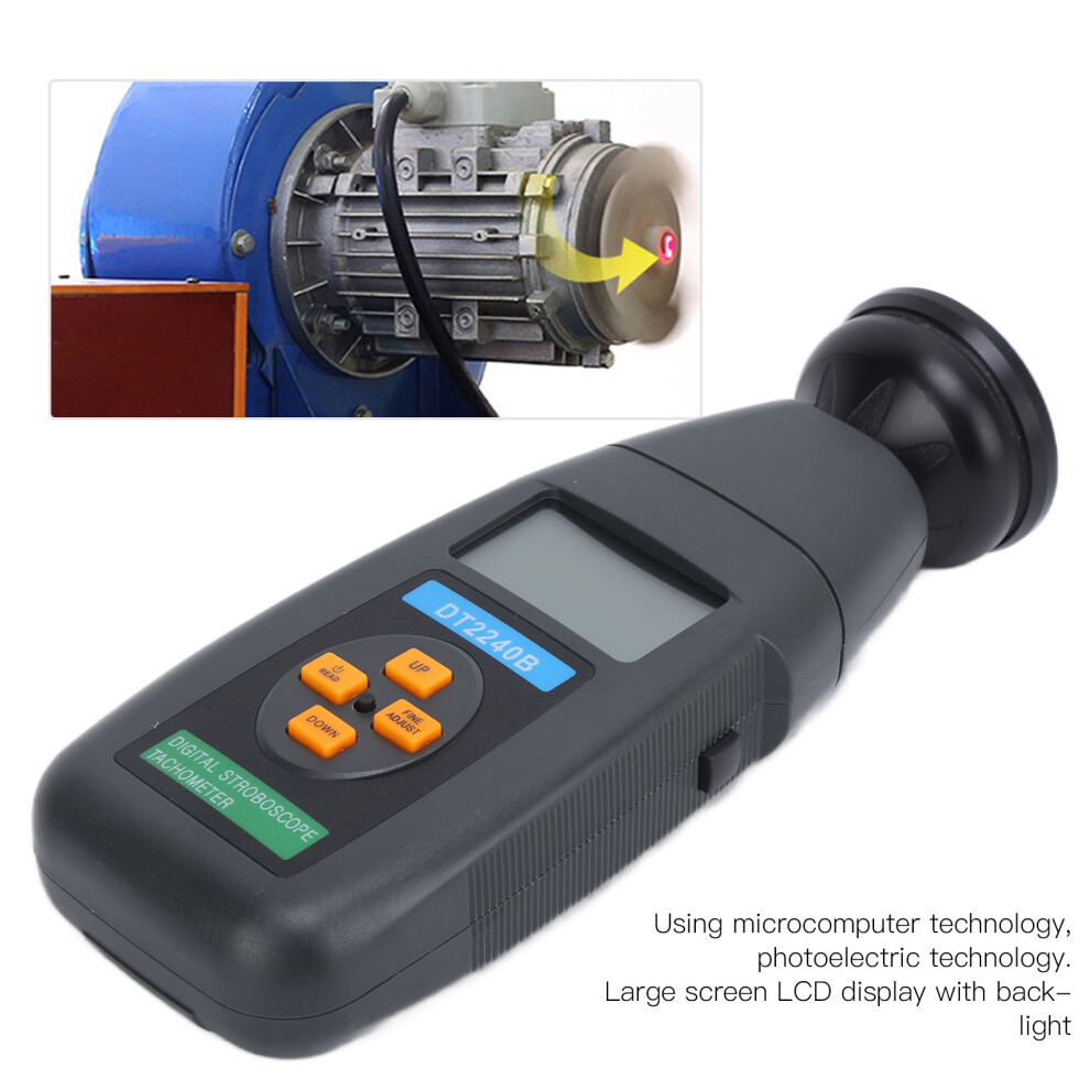 Non Contact Tachometer Dt2240b Stroboscope 7444352629084