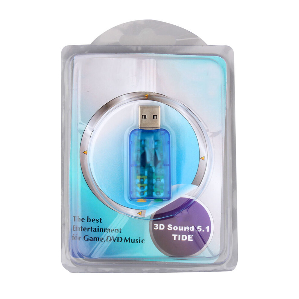 Usb 2.0 External Mic Speaker 3D Sound 7790334131527