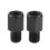 2 PCS motorcykel SPEJLADAPTERE KONVERTERER MED URET 8MM TIL 10MM SORT 1
