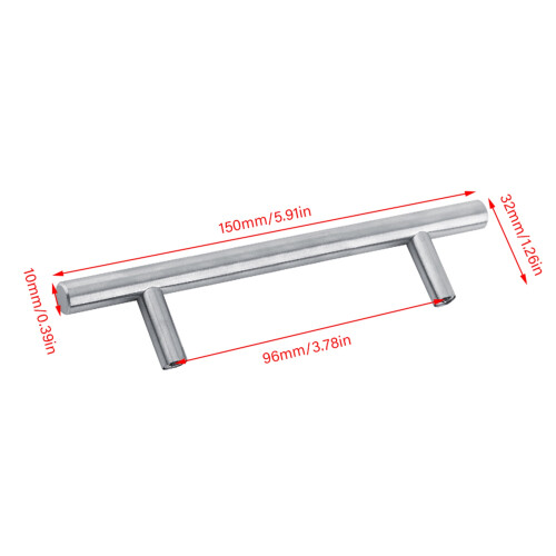 Kitchen Cupboard Handle 150MM Stainless Steel T Bar Door Pull Knob 2