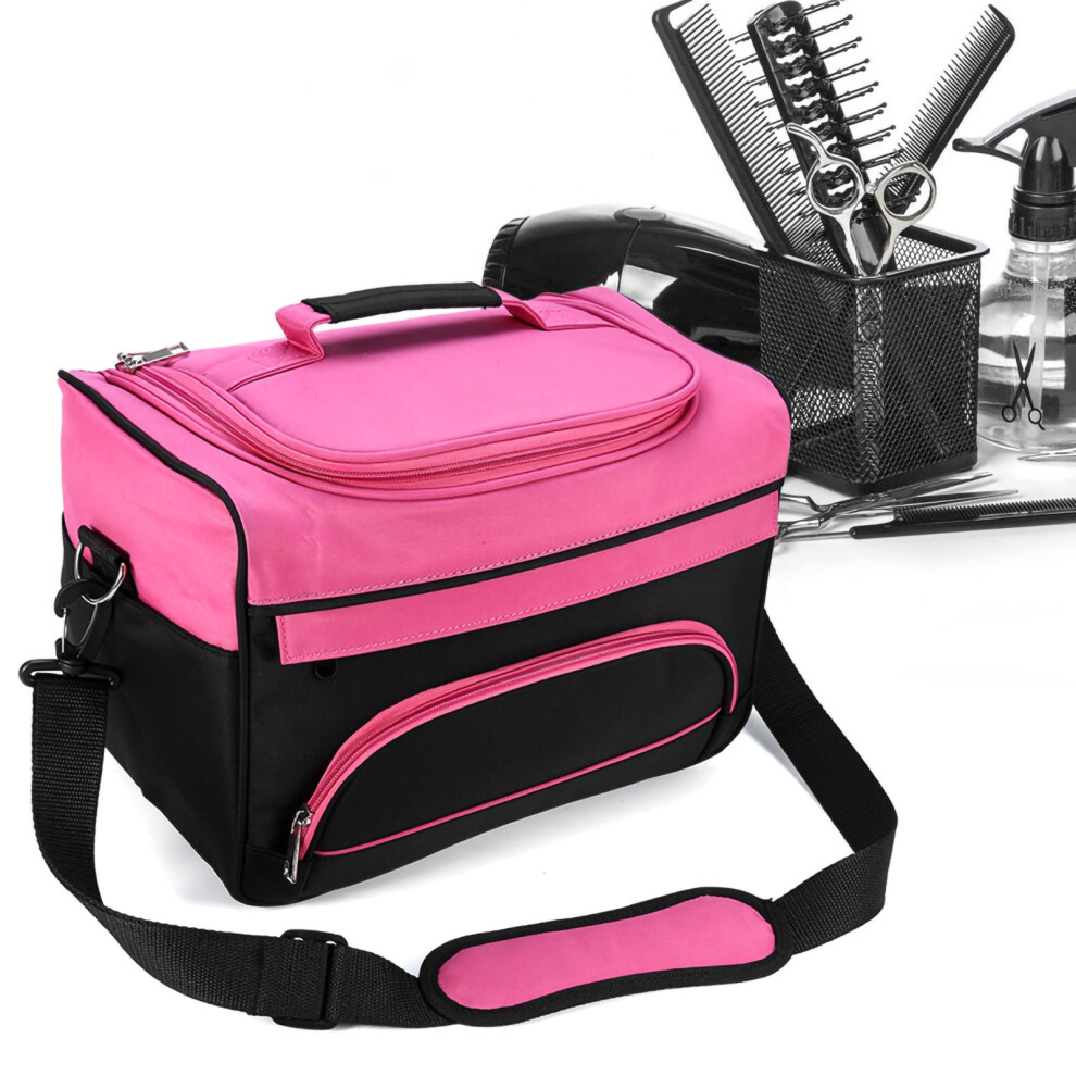 Salon Handbag Hairdressing Tools Bag With Large Capacity, 35X20x24cm, Red Rose & Black 4681392991907