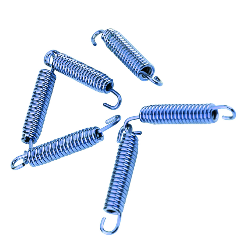 6Pcs Stainless Steel Exhaust Pipe Spring Hooks For Motorcycle Atv Scooter Blue 4681392991884