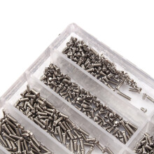 Stainless Steel Micro Screws 1.6-5.5mm for Eyeglass & Watch Repair 1000pcs