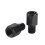 2 PCS motorcykel SPEJLADAPTERE KONVERTERER MED URET 8MM TIL 10MM SORT 2