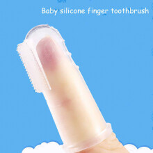 Baby Finger Toothbrush Silicone Soft Rubber Clean & Massage Brush 1 Count