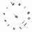 Modern DIY Large Wall Clock Kit - 3D Mirror Surface Sticker for Home & Office 1